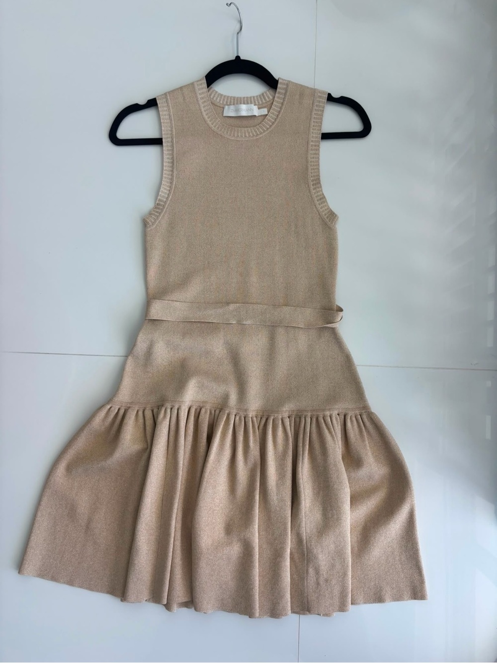 Zimmermann Metallic Gold Knit Sleeveless Dress
Size: 1 (AU) — fits like US 6